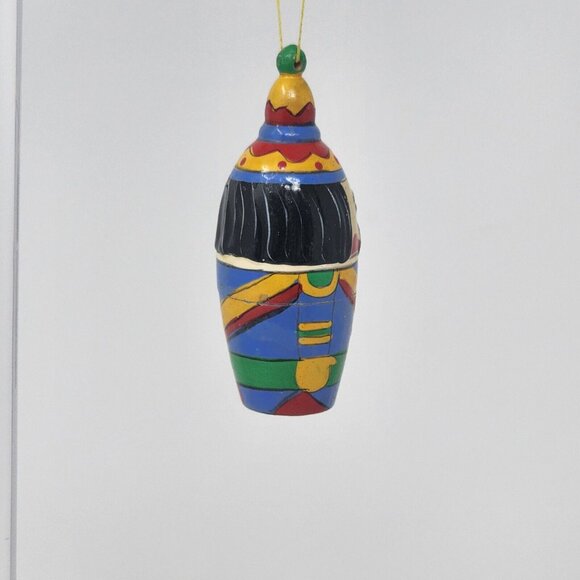 Hand Painted Wooden Nesting Doll Christmas Ornament by Terry's Village VTG 3" - Picture 4 of 6